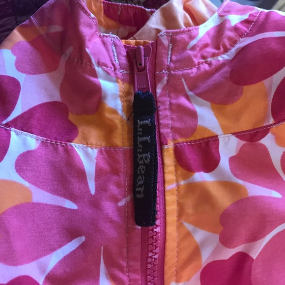 L L bean Flower power hooded wind breaker rain jacket - Picture 14 of 14